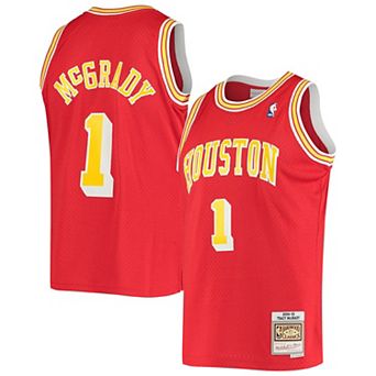 Men's Mitchell & Ness Tracy McGrady Red Houston Rockets 2004/05 Hardwood Classics Swingman Jersey