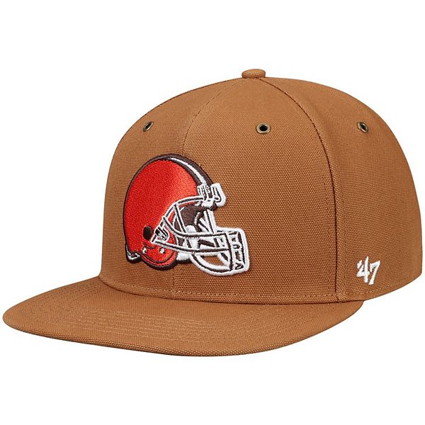 Men's '47 Brown/White Cleveland Browns Trucker Snapback Hat