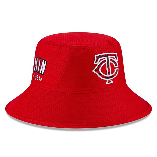 Men's New Era Red Minnesota Twins 2023 Fourth of July 39THIRTY Flex Fit Hat Size: Small/Medium