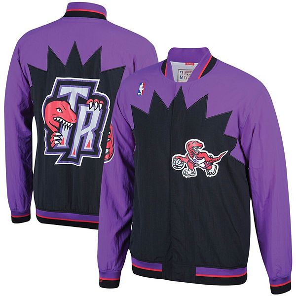 Men's Mitchell & Ness Purple Toronto Raptors Hardwood Classics Authentic  Warm-Up Full-Snap Jacket