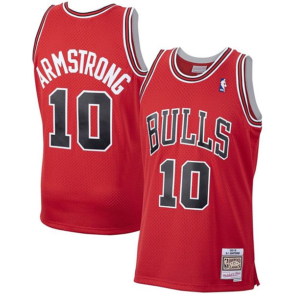 Men's Mitchell & Ness B.J. Armstrong Scarlet Chicago Bulls 1990-91