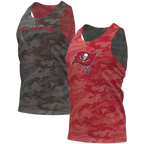 Men's FOCO Red/Gray Tampa Bay Buccaneers Reversible Mesh Tank Top