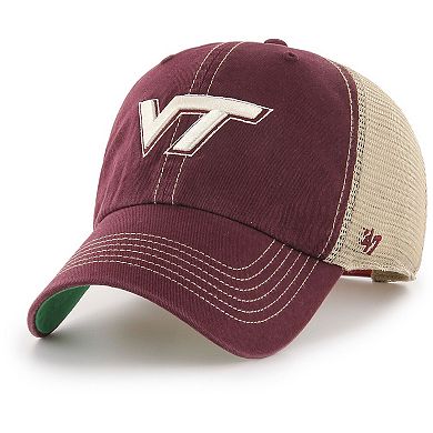 Men's '47 Maroon Virginia Tech Hokies Trawler Trucker Snapback Hat