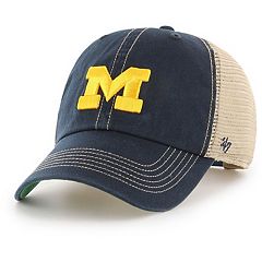 Women's Love Your Melon Navy Michigan Wolverines Cuffed Knit Hat with Pom