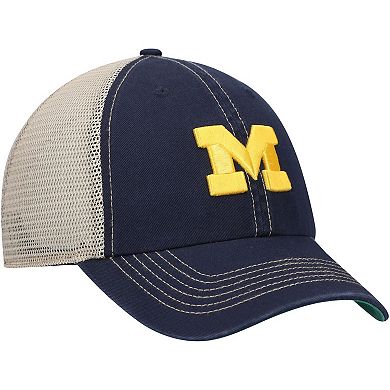 Men's '47 Navy Michigan Wolverines Trawler Trucker Snapback Hat