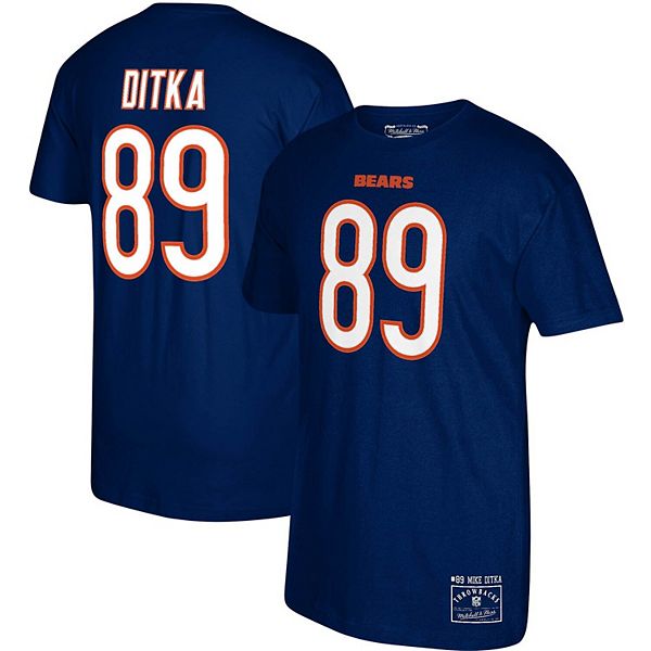 Men's Mitchell & Ness Mike Ditka Navy Chicago Bears Throwbacks