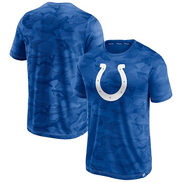 Men's Fanatics Branded Royal Indianapolis Colts Camo Jacquard T-Shirt