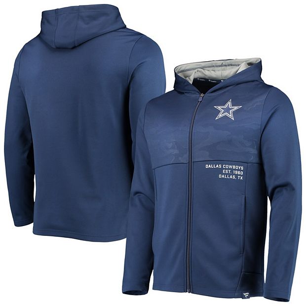 Men's Fanatics Branded Navy Dallas Cowboys Big & Tall Full-Zip Hoodie