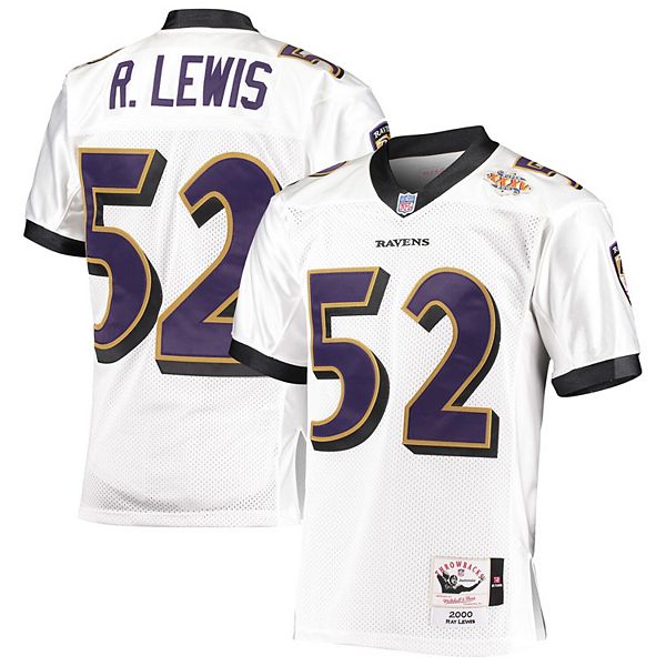 Mitchell & Ness Men's Baltimore Ravens Ray Lewis #52 2004 Throwback Jersey