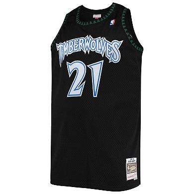 Men's Mitchell & Ness Kevin Garnett Black Minnesota Timberwolves Big & Tall Hardwood Classics Jersey