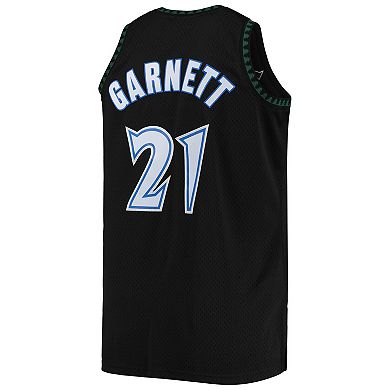 Men's Mitchell & Ness Kevin Garnett Black Minnesota Timberwolves Big & Tall Hardwood Classics Jersey