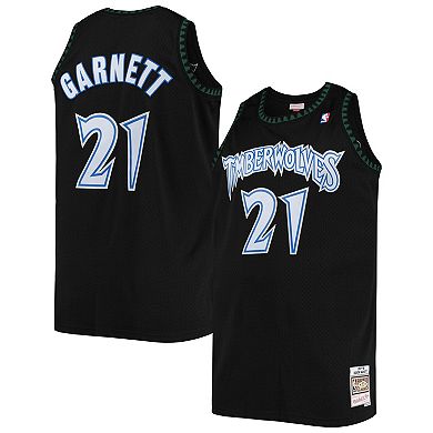 Men's Mitchell & Ness Kevin Garnett Black Minnesota Timberwolves Big & Tall Hardwood Classics Jersey