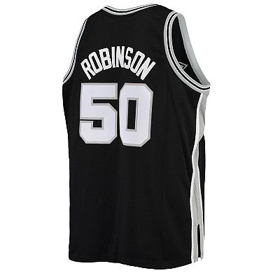 Men's Mitchell & Ness David Robinson Black San Antonio Spurs Big & Tall Hardwood Classics Jersey