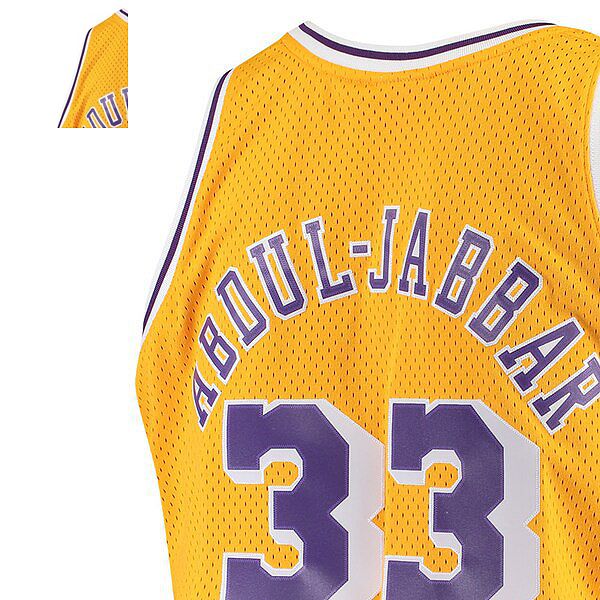 Men's Los Angeles Lakers adidas Gold Team Name & Number T-Shirt