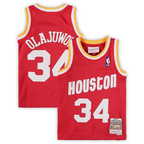 Houston ROCKETS Jersey Adidas Hakeem Olajuwon Throwback Size 56 Stitched  Logo