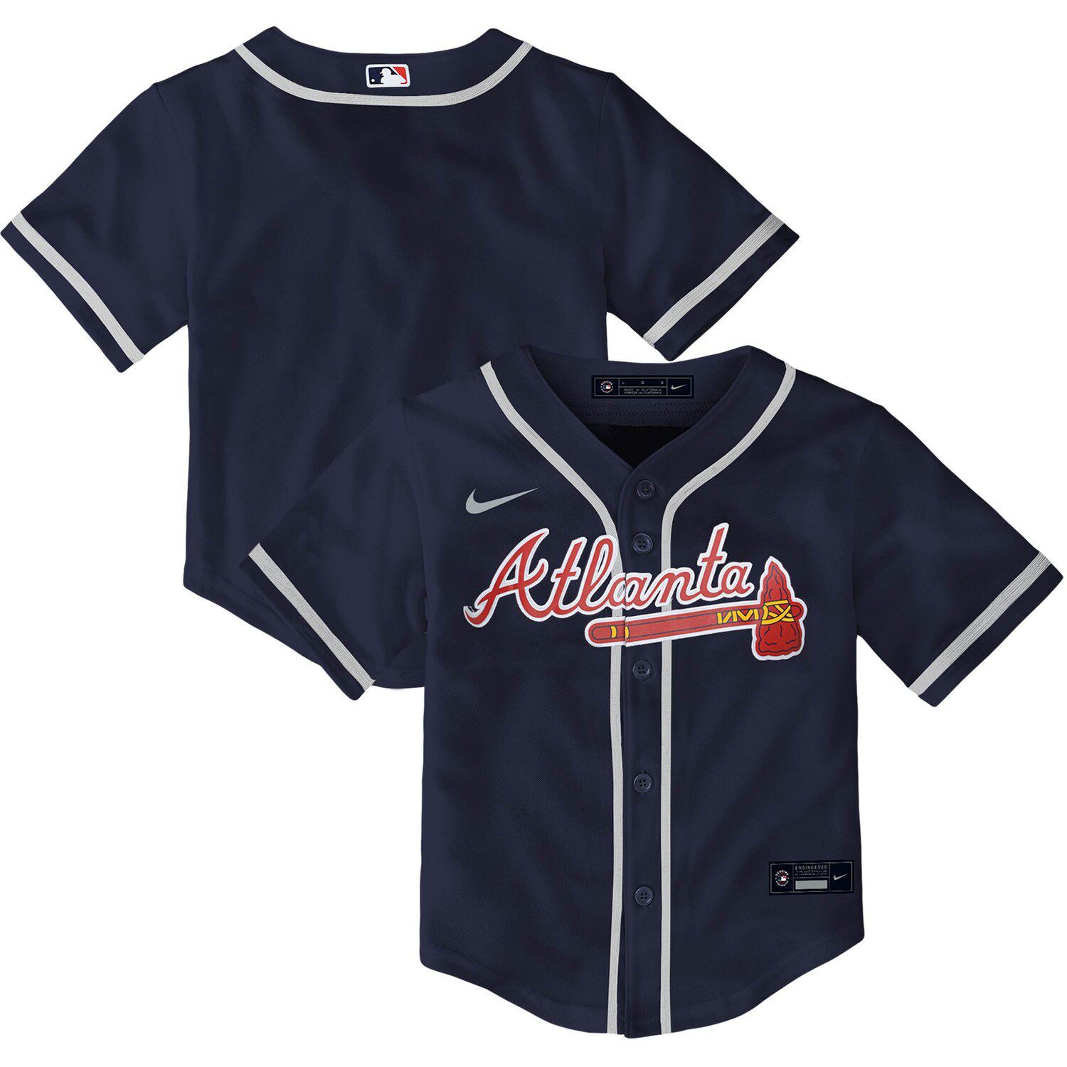 atlanta braves jersey navy