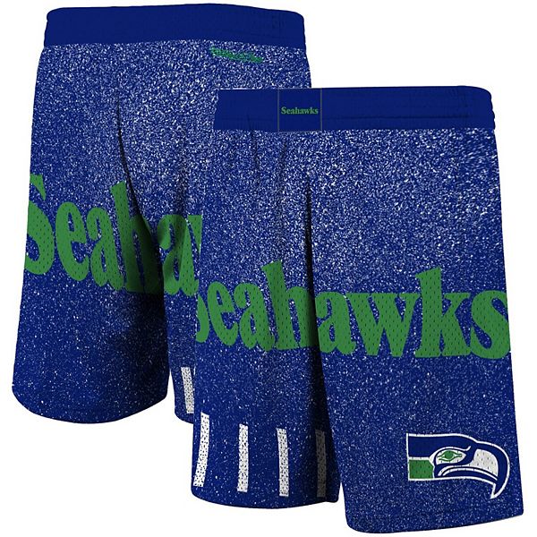 Men's Mitchell & Ness Royal Seattle Seahawks Jumbotron Shorts