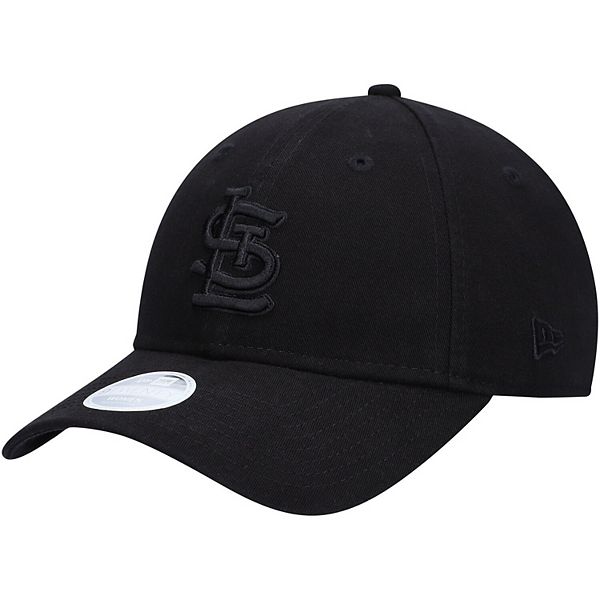 Women's St. Louis Cardinals New Era Black on Black Core Classic II 9TWENTY  Adjustable Hat