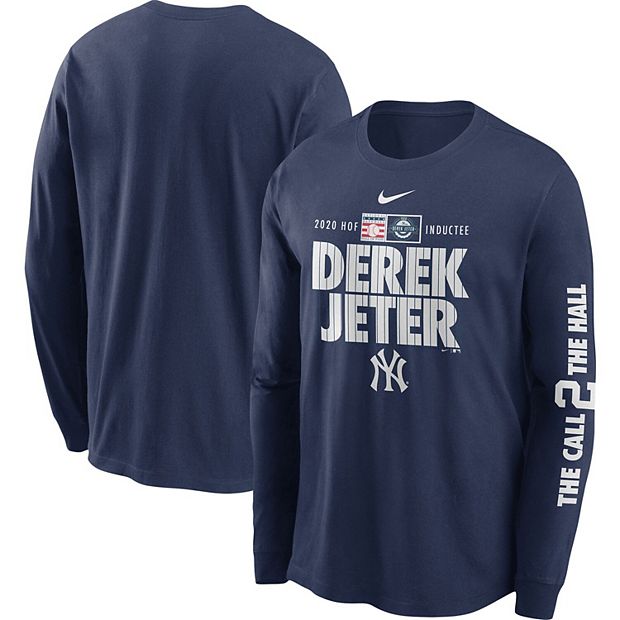 Men's Nike Derek Jeter White New York Yankees 2020 MLB Hall of Fame Inductee T-Shirt