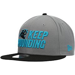 Men's Carolina Panthers New Era Blue Retro Stripe 9FIFTY Snapback Hat