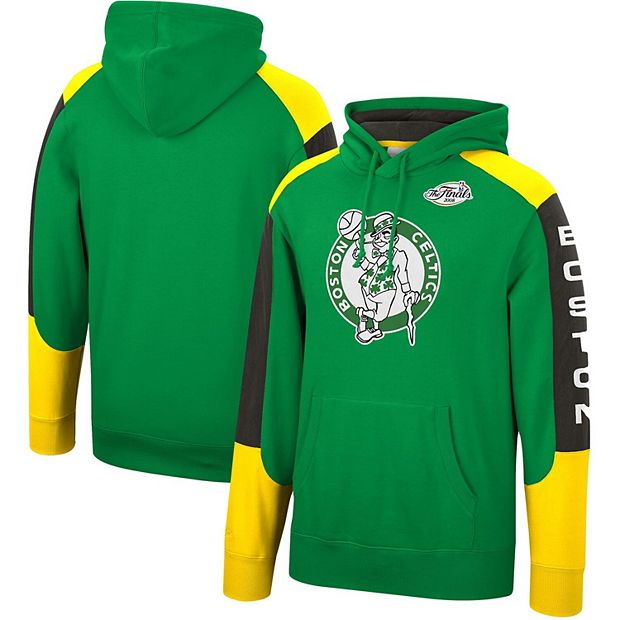 Boston Celtics Logo Hoodie from Homage. | Grey | Vintage Apparel from Homage.