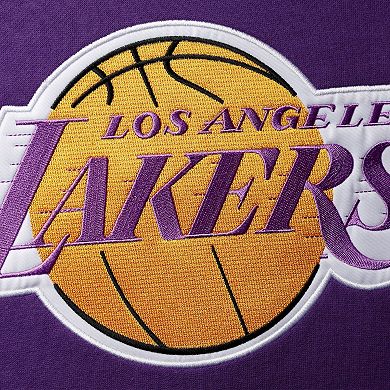 Men's Mitchell & Ness Purple Los Angeles Lakers Hardwood Classics ...