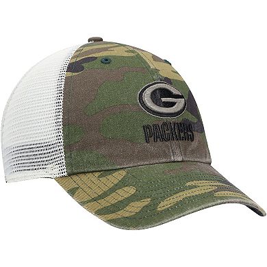 Men's '47 Camo Green Bay Packers Branson MVP Trucker Snapback Hat