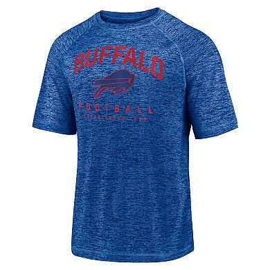 Men's Fanatics Branded Royal Buffalo Bills Shade Battle Ready Raglan Space-Dye T-Shirt
