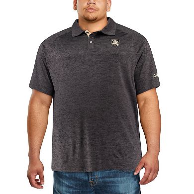 Men's Colosseum Black Army Black Knights Big & Tall Down Swing Polo