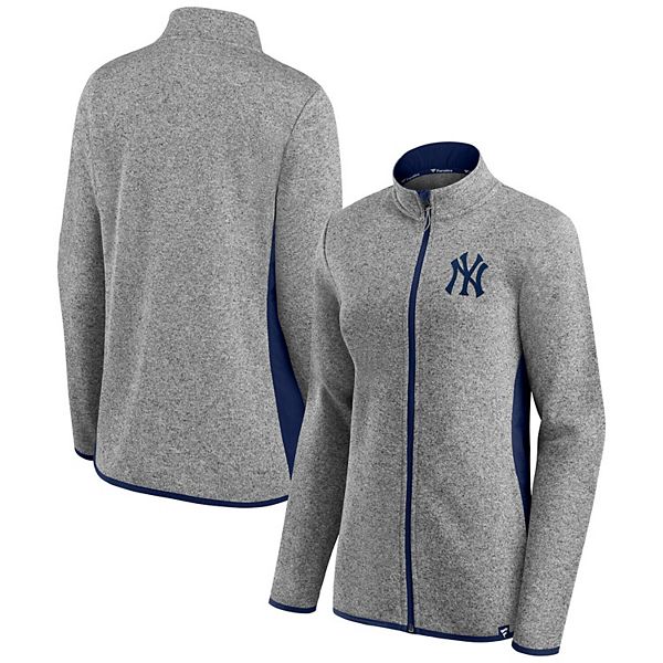 New York Yankees Fanatics Branded Official Logo Long Sleeve T-Shirt -  Heathered Gray