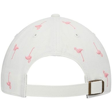Women's '47 White Miami Dolphins Confetti Clean Up Adjustable Hat