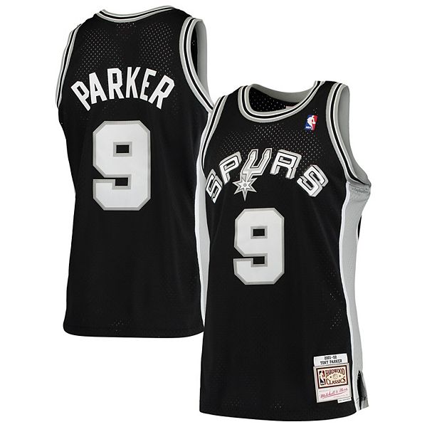 Tony Parker San Antonio Spurs adidas Road Replica Jersey - Black