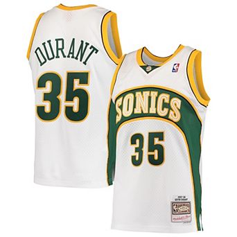 Men's Mitchell & Ness Kevin Durant White Seattle SuperSonics Hardwood Classics 2007-08 Swingman Jersey