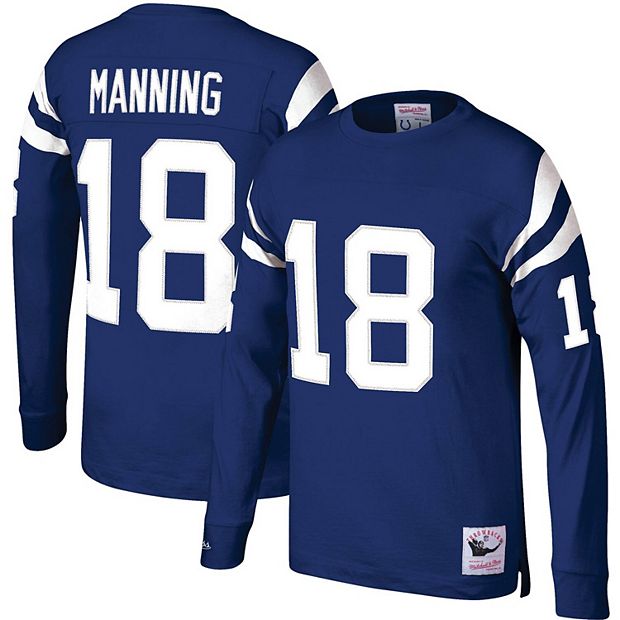 Men's Mitchell & Ness Peyton Manning Royal Indianapolis Colts