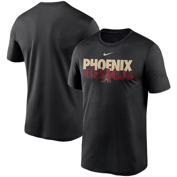 Nike Men's Black Arizona Diamondbacks Team Wordmark T-Shirt - Black