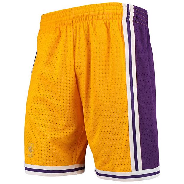 Men's Mitchell & Ness Gold Los Angeles Lakers Hardwood Classics