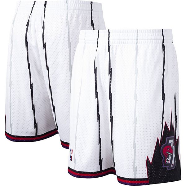 Mitchell & Ness Men's Toronto Raptors Hardwood Classics White Out Swingman Shorts