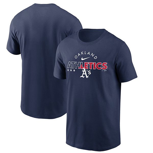 Men's Nike Navy Oakland Athletics Team Americana T-Shirt