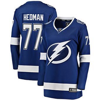 Women's Fanatics Branded Victor Hedman Blue Tampa Bay Lightning Premier Breakaway Player Jersey
