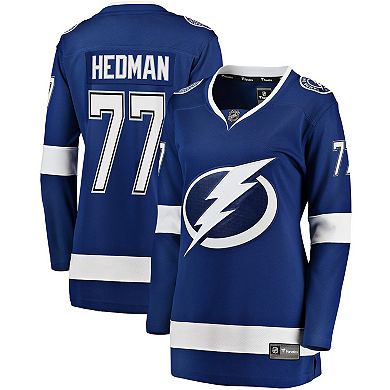 Women's Fanatics Branded Victor Hedman Blue Tampa Bay Lightning Premier Breakaway Player Jersey