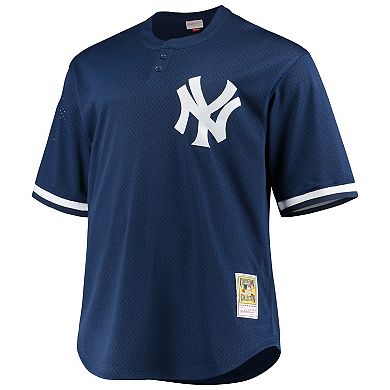 Men's Mitchell & Ness Derek Jeter Navy New York Yankees Big & Tall Batting Practice Replica Player Jersey