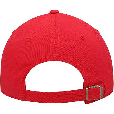 Women's '47 Scarlet Nebraska Huskers Miata Clean Up Logo Adjustable Hat