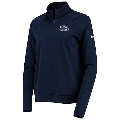 Women's Nike Navy Penn State Nittany Lions Pacer Raglan Performance Quarter-Zip Jacket