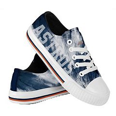 Houston Astros MLB Womens Stripe Canvas Shoes