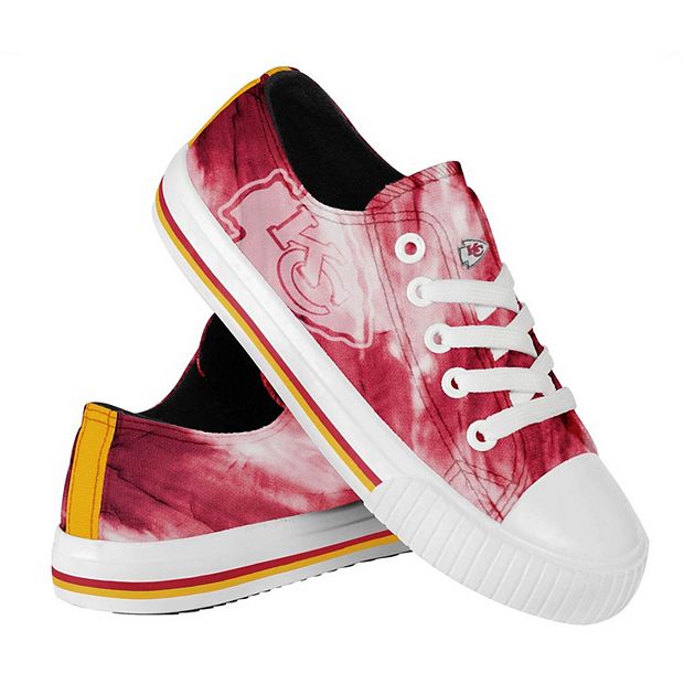 Youth FOCO Kansas City Chiefs Tie-Dye Canvas Sneakers