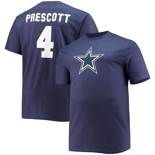 Dak Prescott Dallas Cowboys Women's Plus Size Name & Number Pullover Hoodie  - White/Navy