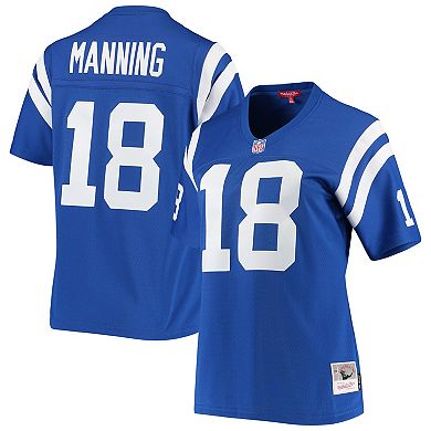 Women's Mitchell & Ness Peyton Manning Royal Indianapolis Colts 1998 Legacy Replica Jersey
