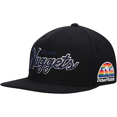 Men's Mitchell & Ness Black Denver Nuggets Hardwood Classics Foundation ...