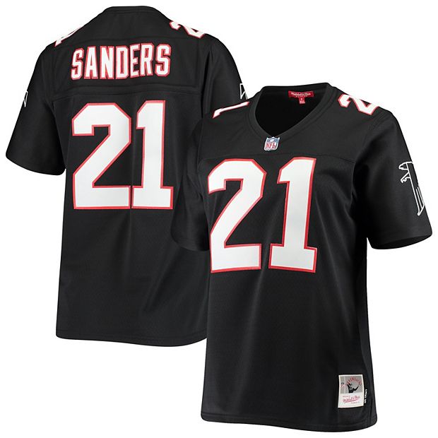 Women's Mitchell & Ness Deion Sanders Black Atlanta Falcons Legacy Replica  Team Jersey