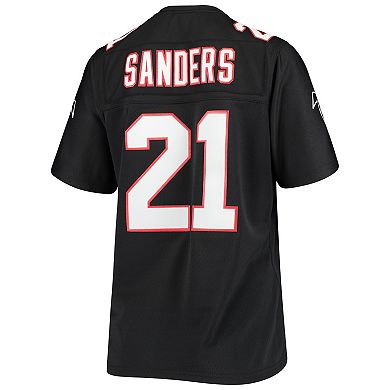 Women's Mitchell & Ness Deion Sanders Black Atlanta Falcons Legacy Replica Team Jersey